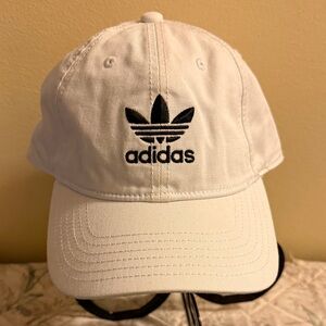 Adidas Classic White Cap with Black Emblem